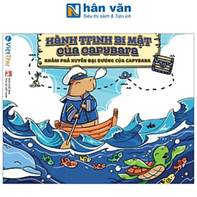 Hành Trình Bí Mật Của Capybara - Khám Phá Xuyên Đại Dương Của Capybara - Sách Tô Màu
