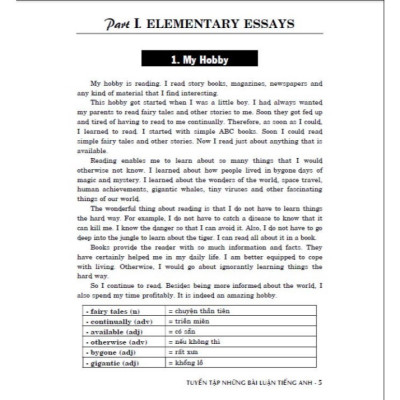 Tuyển Tập Những Bài Luận Tiếng Anh 