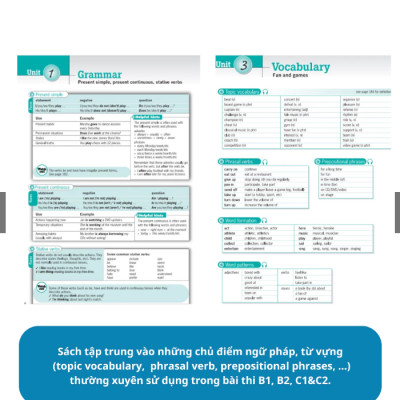 Sách - Trọn Bộ Giáo Trình Tiếng Anh Destination Grammar & Vocabulary B1, B2, C1&C2 - MCBooks