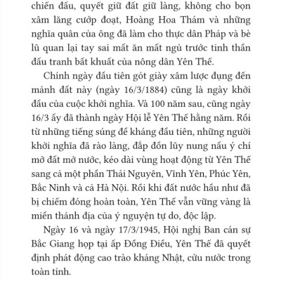 Một vùng Yên Thế (bản in 2024)