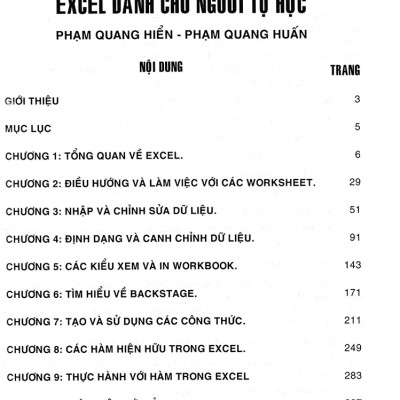 Hướng Dẫn Sử Dụng Excel - Excel Dành Cho Người Tự Học (STK)