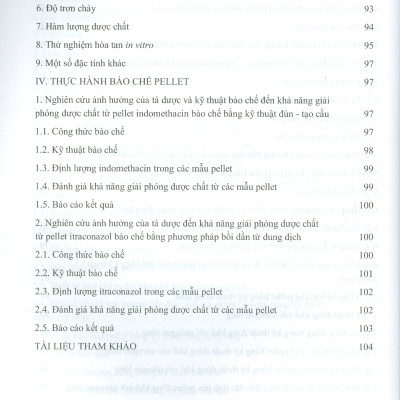 Kỹ Thuật Bào Chế Pellet (Giáo trình đào tạo sau đại học)