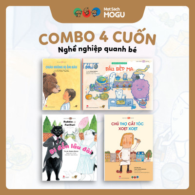 Truyện Ehon bé 3-4-5 tuổi - Bộ 4 cuốn Nghề nghiệp quanh bé