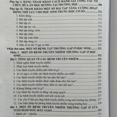 Sách Y Tế Trường Học – Công Tác Vệ Sinh Trường Học, Dinh Dưỡng, An Toàn Thực Phẩm và Một Số Bệnh, Tật Thường Gặp Ở Học Sinh (V2575T)