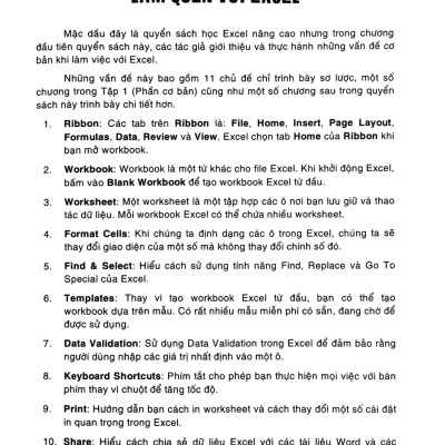 Hướng Dẫn Sử Dụng Excel - Excel Dành Cho Người Tự Học (Phần Nâng Cao - Tái Bản) (STK)