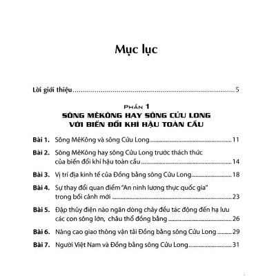 Sông Mê Kông Hay Sông Cửu Long Với Biến Đổi Khí Hậu Toàn Cầu