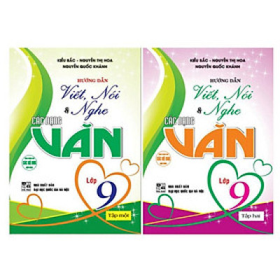 Combo Hướng dẫn viết, nói & nghe các dạng văn lớp 9 tập 1 + 2 (dùng chung các bộ sgk hiện hành) (HA-MK)
