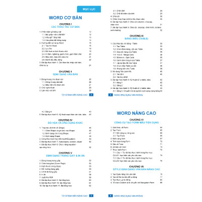 Combo 4 Sách Excel - Word - PowerPoint - Google Sheets Ứng Dụng Văn Phòng Kèm Khoá Học Video ĐÀO TẠO TIN HỌC