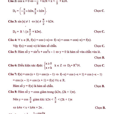 Phân Dạng Và Phương Pháp Giải Các Dạng Bài Tập Trắc Nghiệm Đại Số - Giải Tích 11