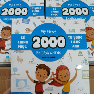 Sách- Bé Chinh Phục 2000 Từ Vựng Tiếng Anh 119 trang (My First 2000 English Words)