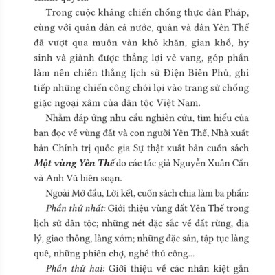 Một vùng Yên Thế (bản in 2024)