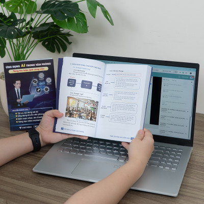 Bộ 2 Sách Ứng Dụng AI - 68 Biểu Mẫu Tin Học Văn Phòng Có Video + Bài Tập Thực Hành - Đào Tạo Tin Học
