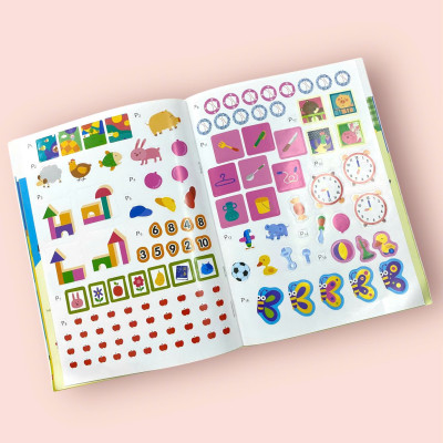 Sách cho bé - Sticker Thần Kỳ Phát Triển Chỉ Số IQ - Thông Minh - Dành cho trẻ 3-5 tuổi - Hình dán 3D càng dán càng vui
