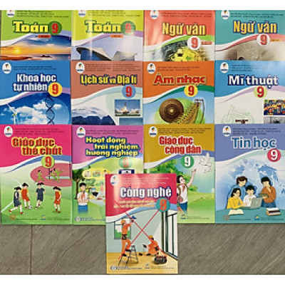 Bộ sách giáo khoa Lớp 9- Cánh Diều (12 quyển- Kèm bìa nilong bao sách)