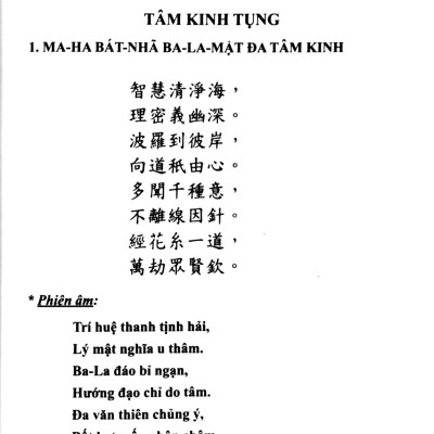 Cửa Thứ Nhất Vào Núi Thiếu Thất - Tâm Kinh Tụng & Chứng Đạo Ca