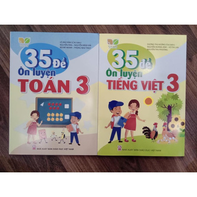 Sách - Combo 35 đề ôn luyện Toán - Tiếng Việt lớp 3