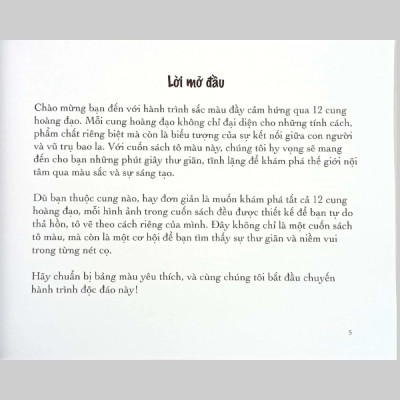 Bí Mật 12 Cung Hoàng Đạo - Sách Tô Màu