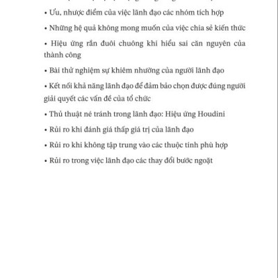 Sách - Lãnh Đạo Thông Thái Thành Công Lâu Dài - ndbooks