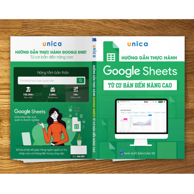 Combo 2 Sách PowerPoint - Google Sheets Thành Thạo Tin Học Văn Phòng Unica Kèm Video Bài Giảng