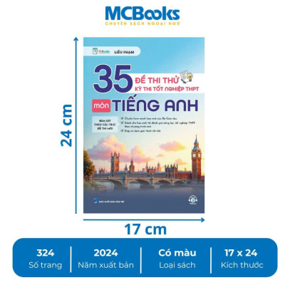 Sách - 35 Đề Thi Thử Kỳ Thi Tốt Nghiệp THPT Môn Tiếng Anh - MCBooks