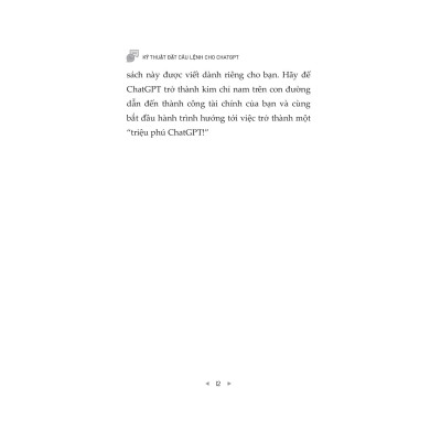 Sách - Kỹ Thuật Đặt Câu Lệnh Cho Chat GPT