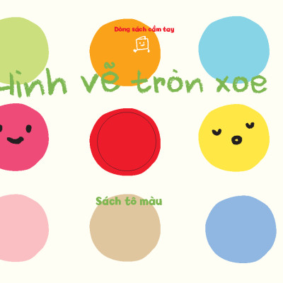 Sách - Dtpbooks - Hình Vẽ Tròn Xoe - Tủ sách vui để học - Sách tô màu - Dòng sách cầm tay