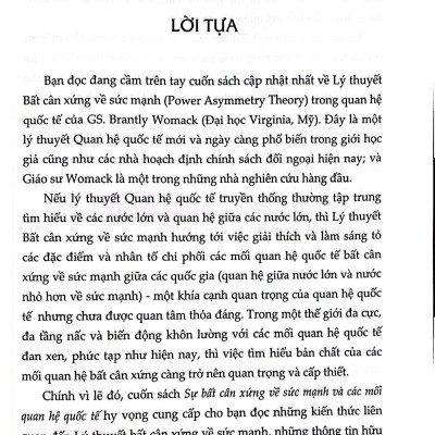 Sự bất cân xứng về sức mạnh và các mối quan hệ quốc tế 