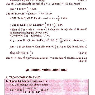 Phân Dạng Và Phương Pháp Giải Các Dạng Bài Tập Trắc Nghiệm Đại Số - Giải Tích 11