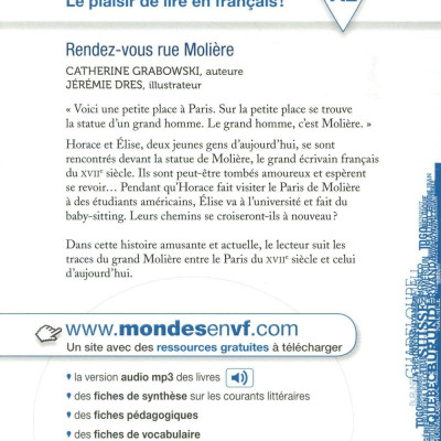 Luyện đọc tiếng Pháp: Rendez-Vous Rue Moliere - Livre + Mp3