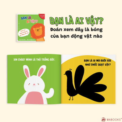 Sách Ehon Nhật Bản Combo 4 cuốn Bạn là ai vậy Dành cho trẻ từ 0 3 tuổi