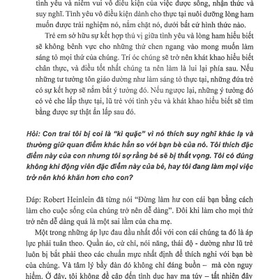 Để Trẻ Tự Do Suy Nghĩ