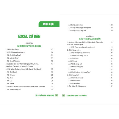 Bộ Sách Excel Ứng Dụng Văn Phòng Và 101 Phím Tắt Bí Quyết Làm Chủ Excel Tin Học Văn Phòng