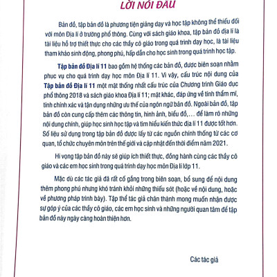 Tập Bản Đồ Địa Lí 11 (Theo Chương Trình Giáo Dục Phổ Thông 2018) (2023)