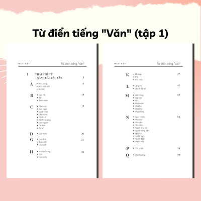 Combo Sách "Từ Điển" Tiếng Văn - Rubik Văn Chương (Tập 1+2)