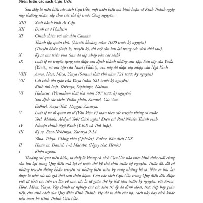 KINH THÁNH CỰU ƯỚC