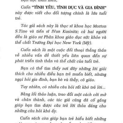 Tình Yêu, Tình Dục Và Gia Đình - HA