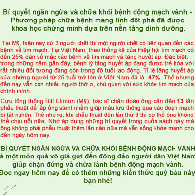 Combo 2 cuốn Bí mật dinh dưỡng (TB) + Bí quyết ngăn ngừa và chữa khỏi bệnh động mạch vành