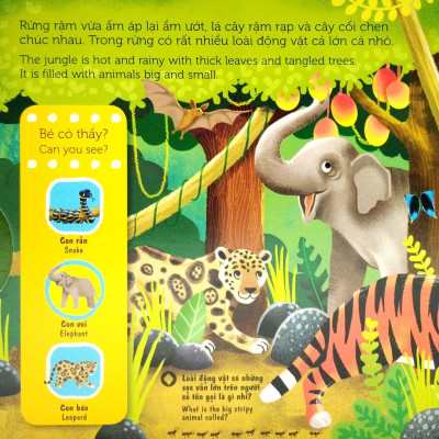 Sách Tương Tác - Sách Chuyển Động - First Explorers - In The Jungle - Trong Khu Rừng