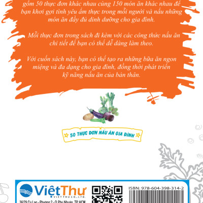 Sách - 50 Thực Đơn Nấu Ăn Trong Gia Đình