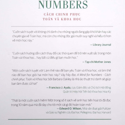 Cách Chinh Phục Toán Và Khoa Học - A Mind For Numbers