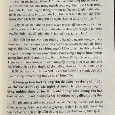 Ung Thư - Sự Thật, Hư Cấu, Gian Lận và Những Phương Pháp Chữa Lành Không Độc Hại 