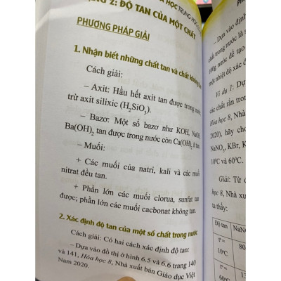  Sổ tay kiến thức hóa học trung học cơ sở