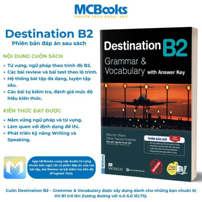Sách - Trọn Bộ Giáo Trình Tiếng Anh Destination Grammar & Vocabulary B1, B2, C1&C2 - MCBooks