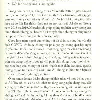 Thời Đại AI Và Tương Lai Loài Người Chúng Ta