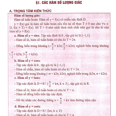 Phân Dạng Và Phương Pháp Giải Các Dạng Bài Tập Trắc Nghiệm Đại Số - Giải Tích 11