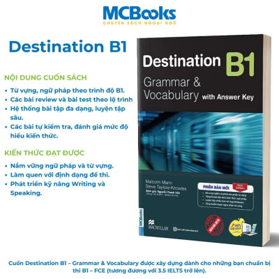 Sách - Trọn Bộ Giáo Trình Tiếng Anh Destination Grammar & Vocabulary B1, B2, C1&C2 - MCBooks