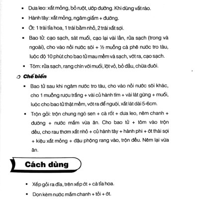 Các Món Gỏi Thông Dụng 