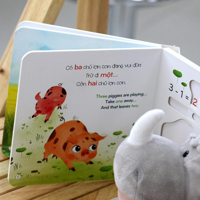 Sách Tương Tác - Chuyển Động Đếm Số - Math Slide - Phép Trừ - Subtraction
