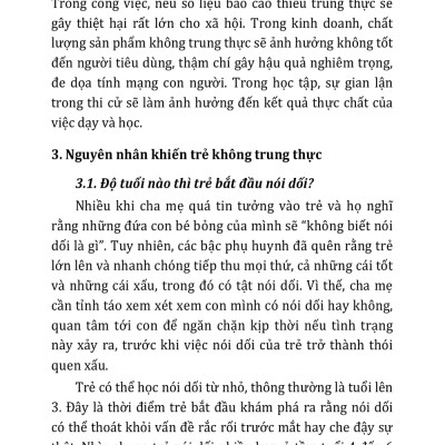 Kỹ Năng Giúp Trẻ Trung Thực