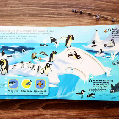 Sách Tương Tác - Sách Chuyển Động - First Explorers - Sea Creatures - Sinh Vật Biển